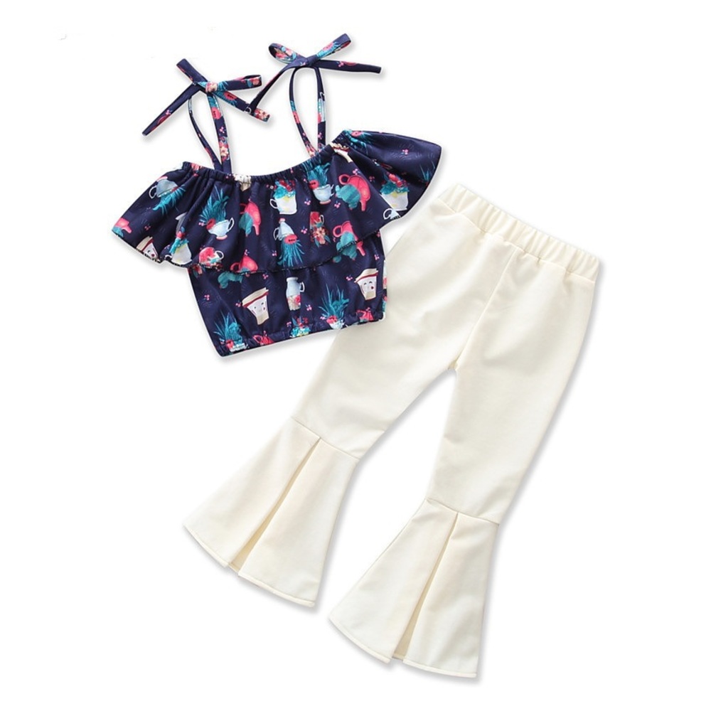 Spring Bell Bottom 2 Piece Set Toddlers Size 2T-3T